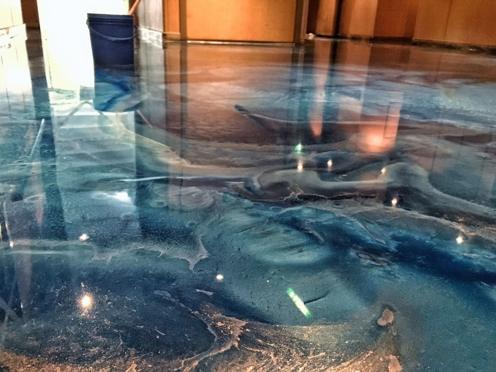 Matalic expoxy flooring